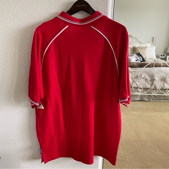 Men's Red University of Utah Polo Shirt Size Large - Picture 4 of 6